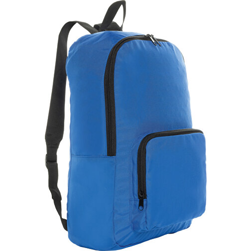 Dillon AWARE™ RPET Faltbarer Klassischer Rucksack, Königsblau , königsblau, PET - recycelt, 32,50cm x 44,00cm x 11,00cm (Länge x Höhe x Breite), Bild 1