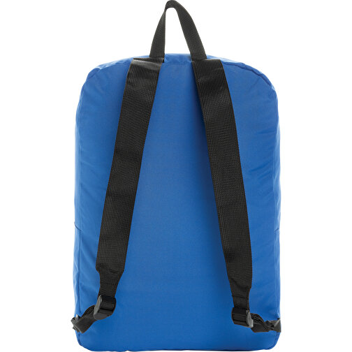 Dillon AWARE™ RPET Faltbarer Klassischer Rucksack, Königsblau , königsblau, PET - recycelt, 32,50cm x 44,00cm x 11,00cm (Länge x Höhe x Breite), Bild 4