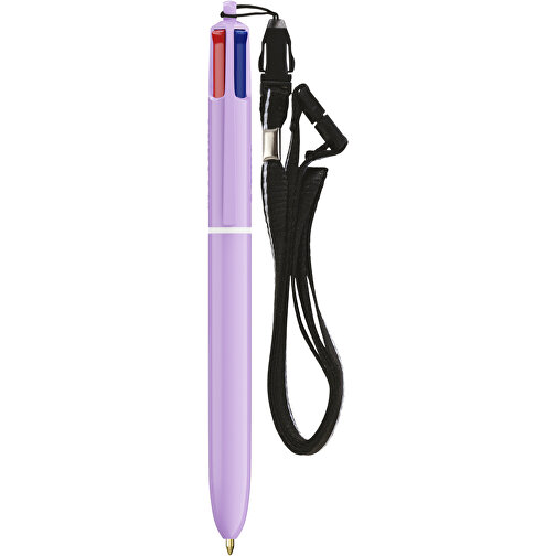 BIC® 4 Colours® Pastel + screentryck på nyckelband, Bild 1