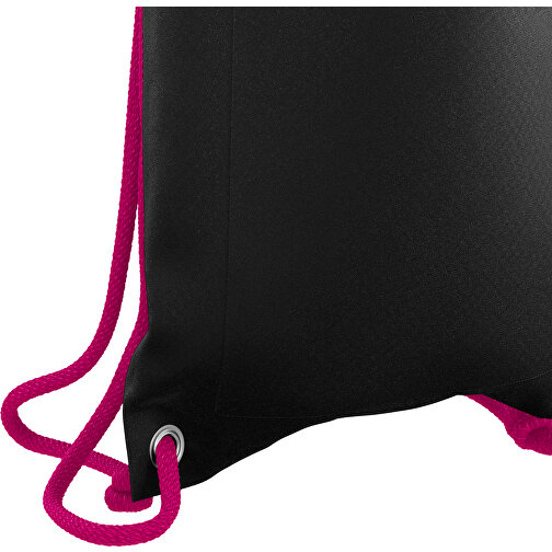 Premium Sportbeutel ColourPrime , schwarz / pink, Sublimation-fabric 200g - Polyester (PU), 33,00cm x 45,00cm (Höhe x Breite), Bild 5