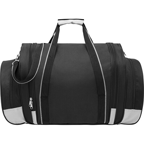 Reisetasche ICELAND , grau, schwarz, 600D Polyester, 60,00cm x 29,00cm x 33,00cm (Länge x Höhe x Breite), Bild 4