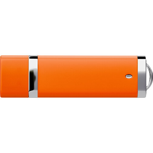 PromoPerfect USB-STICK 2.0 PLASTIK , orange MB , 8 GB , Gummiplastik, Kunststoff MB , 7,00cm x 0,70cm x 2,00cm (Länge x Höhe x Breite), Bild 2