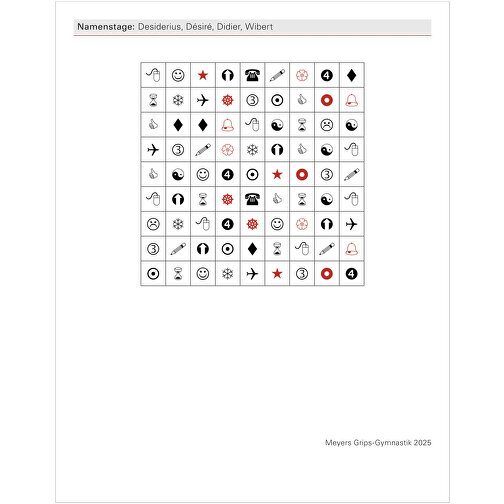 Meyers Grips-Gymnastik Tagesabreisskalender , Papier, 11,00cm x 14,00cm (Länge x Breite), Bild 11