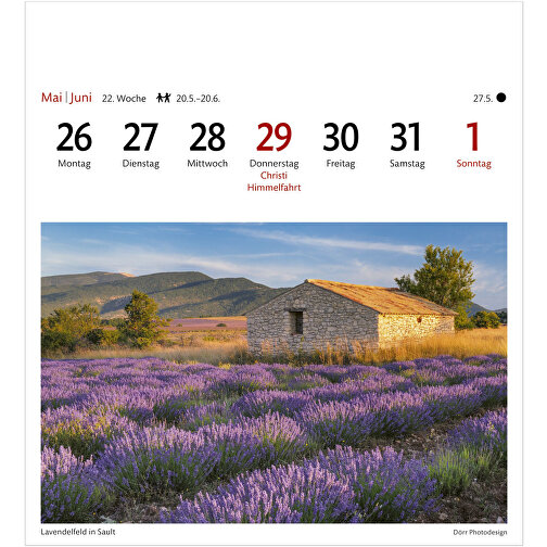 Provence Sehnsuchtskalender , Papier, 15,40cm x 16,50cm (Länge x Breite), Bild 4