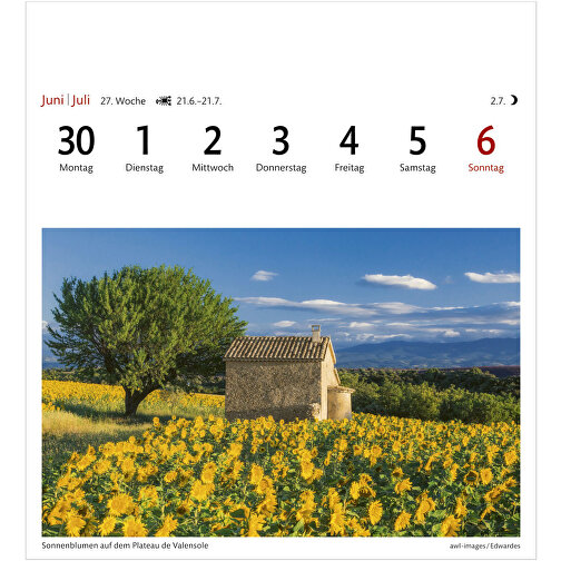 Provence Sehnsuchtskalender , Papier, 15,40cm x 16,50cm (Länge x Breite), Bild 9