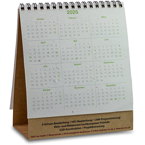 Calendrier de bureau en papier ensemencé - lavande, Image 4