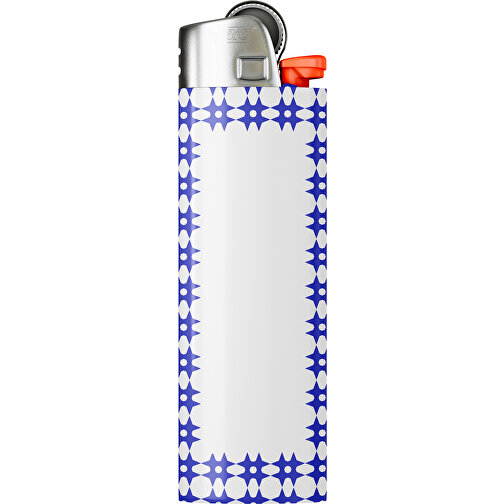 BIC® J26 Digital Wrap Feuerzeug , BiC, weiß / blau, Delrin®, Stahl, 2,50cm x 1,50cm x 8,20cm (Länge x Höhe x Breite), Bild 1