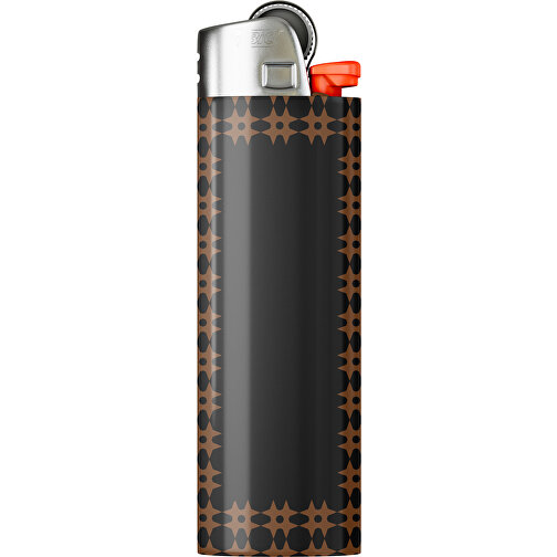 BIC® J26 Digital Wrap Feuerzeug , BiC, schwarz / dunkelbraun, Delrin®, Stahl, 2,50cm x 1,50cm x 8,20cm (Länge x Höhe x Breite), Bild 1