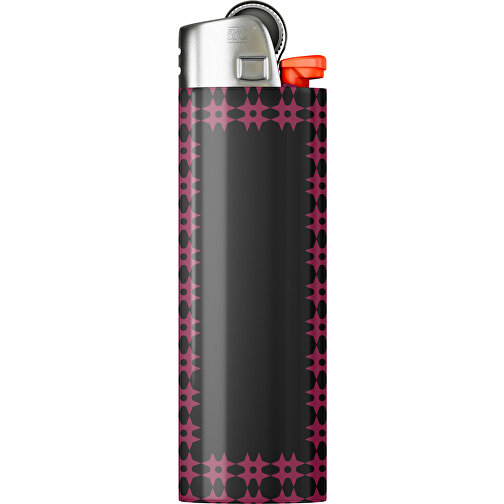 BIC® J26 Digital Wrap Feuerzeug , BiC, schwarz / burgunderrot, Delrin®, Stahl, 2,50cm x 1,50cm x 8,20cm (Länge x Höhe x Breite), Bild 1