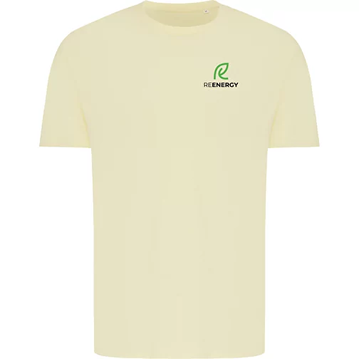 T-shirt Iqoniq Brett in cotone riciclato, giallo crema, Immagine 3