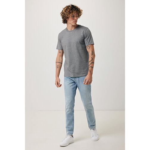 Iqoniq Brett T-Shirt Aus Recycelter Baumwolle, Ungefärbte Helles Anthrazit , ungefärbte helles Anthrazit, 30% recycelte und 70% biologische Baumwolle, S, 69,00cm x 0,50cm x 49,00cm (Länge x Höhe x Breite), Bild 4