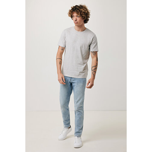 Iqoniq Brett T-Shirt Aus Recycelter Baumwolle, Ungefärbte Helles Grau , ungefärbte helles Grau, 30% recycelte und 70% biologische Baumwolle, S, 69,00cm x 0,50cm x 49,00cm (Länge x Höhe x Breite), Bild 5