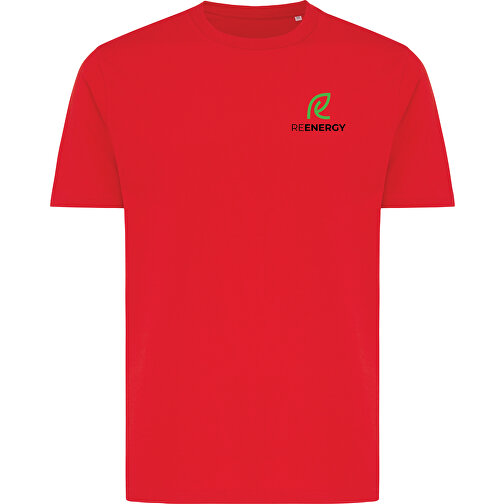 Iqoniq Brett T-Shirt Aus Recycelter Baumwolle, Rot , rot, 30% recycelte und 70% biologische Baumwolle, M, 71,00cm x 0,50cm x 52,00cm (Länge x Höhe x Breite), Bild 3