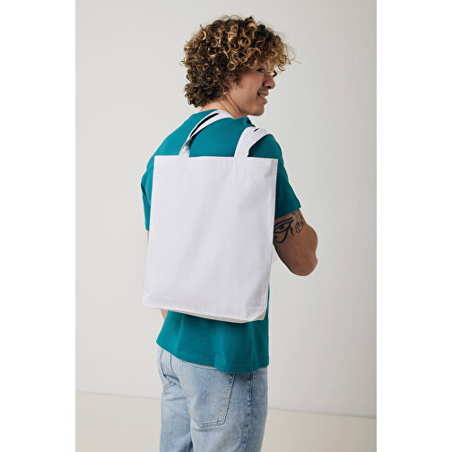 Borsa in cotone riciclato Impact AwareT, bianco, Immagine 5