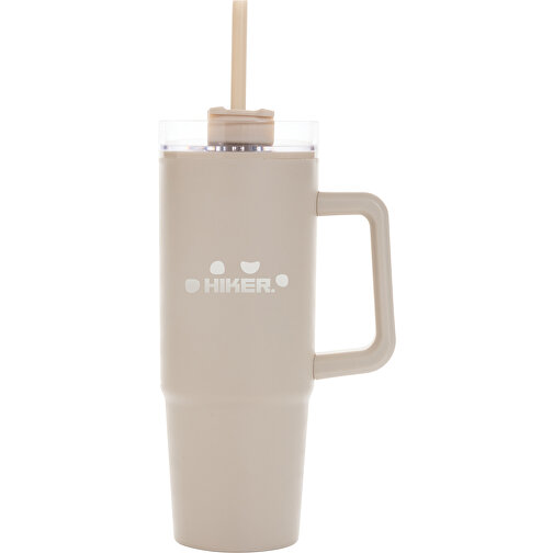 Tana-kopp laget av resirkulert plast med hank 900 ml, beige, Bilde 6