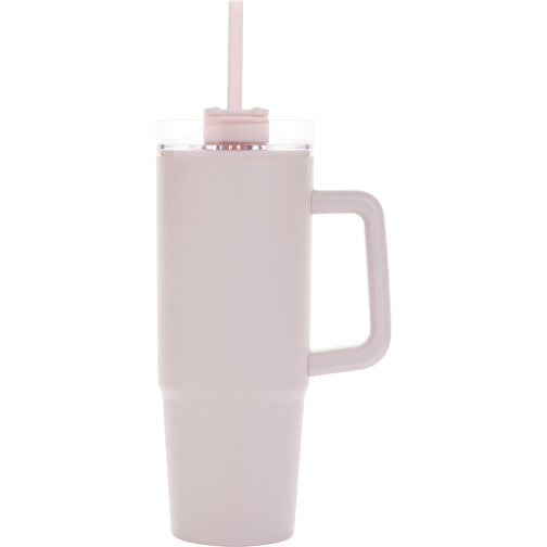 Taza Tana de plástico reciclado RCS con asa 900ml, rosa, Imagen 2