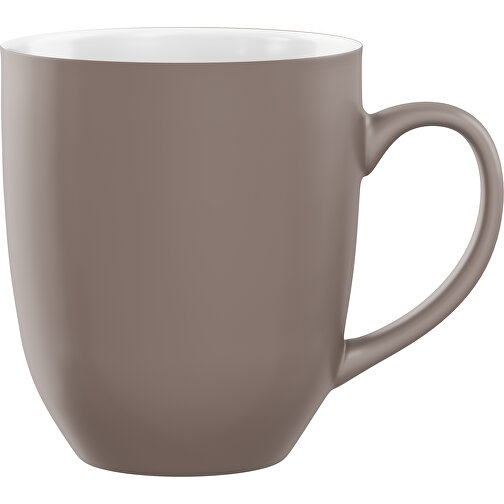 Bella Aussen Farbig Innen Weiß 330ml , satin-matt braun / weiß, New Bone China Porzellan, 9,40cm x 12,00cm (Höhe x Breite), Bild 1