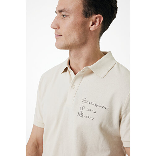 Iqoniq Yosemite Piqué-Poloshirt Aus Recycelter Baumwolle, Natural Raw , natural raw, 50% recycelte und 50% biologische Baumwolle, M, 71,00cm x 0,50cm x 51,00cm (Länge x Höhe x Breite), Bild 4