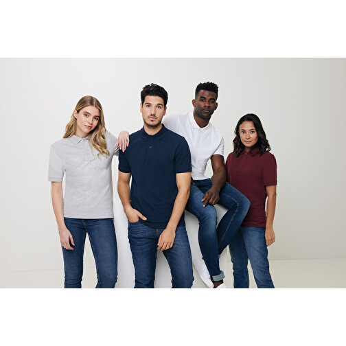 Iqoniq Yosemite Piqué-Poloshirt Aus Recycelter Baumwolle, Tranquil Blue , tranquil blue, 50% recycelte und 50% biologische Baumwolle, 5XL, 82,50cm x 0,50cm x 76,00cm (Länge x Höhe x Breite), Bild 6