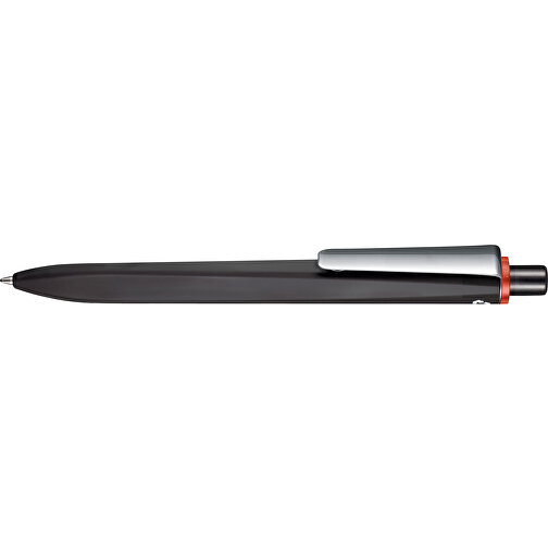 Kugelschreiber RIDGE RECYCLED SOFT M , Ritter-Pen, schwarz/rot, ABS u. Metall, , Bild 3