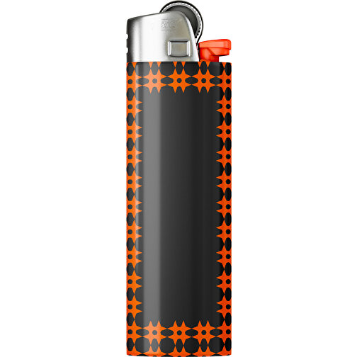 BIC® J26 Digital Wrap Feuerzeug , BiC, schwarz / orange, Delrin®, Stahl, 2,50cm x 1,50cm x 8,20cm (Länge x Höhe x Breite), Bild 1