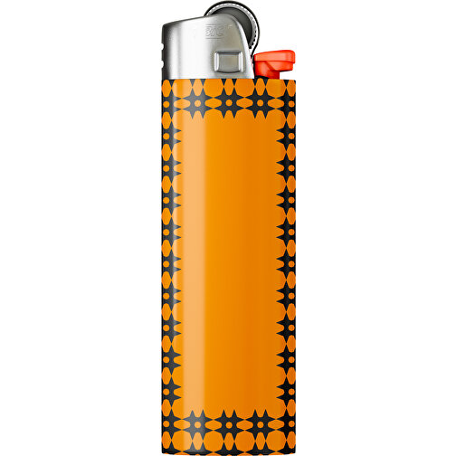 BIC® J26 Digital Wrap Feuerzeug , BiC, gelborange / schwarz, Delrin®, Stahl, 2,50cm x 1,50cm x 8,20cm (Länge x Höhe x Breite), Bild 1