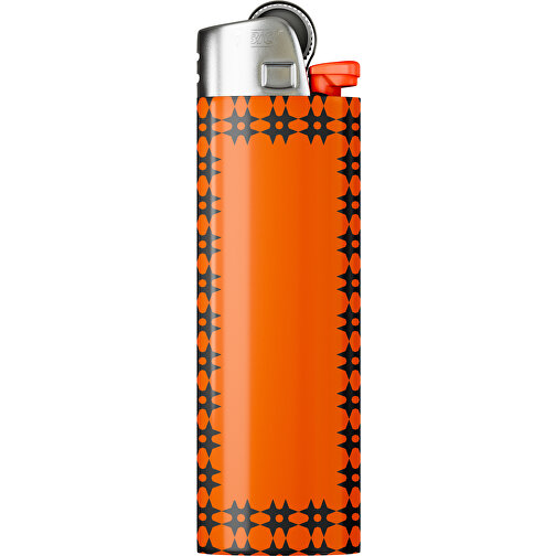 BIC® J26 Digital Wrap Feuerzeug , BiC, orange / schwarz, Delrin®, Stahl, 2,50cm x 1,50cm x 8,20cm (Länge x Höhe x Breite), Bild 1