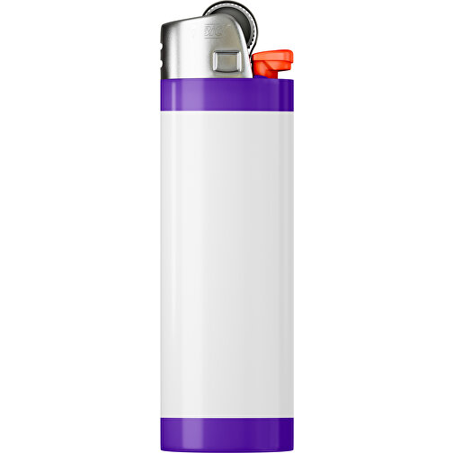 BIC® J26 Digital Wrap Feuerzeug , BiC, weiss / violet, Delrin®, Stahl, 2,50cm x 1,50cm x 8,20cm (Länge x Höhe x Breite), Bild 1