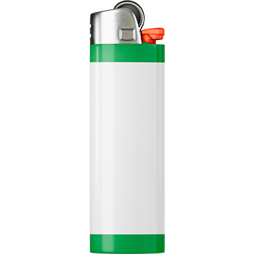 BIC® J26 Digital Wrap Feuerzeug , BiC, weiss / grün, Delrin®, Stahl, 2,50cm x 1,50cm x 8,20cm (Länge x Höhe x Breite), Bild 1