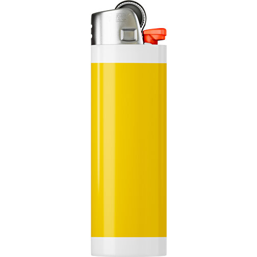 BIC® J26 Digital Wrap Feuerzeug , BiC, goldgelb / weiß, Delrin®, Stahl, 2,50cm x 1,50cm x 8,20cm (Länge x Höhe x Breite), Bild 1