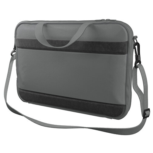 Laptoptasche Stripe , delfingrau, Sublimation-fabric 200g - Polyester (PU), 36,00cm x 28,00cm x 5,00cm (Länge x Höhe x Breite), Bild 1