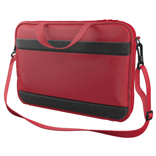 Laptoptasche Stripe , ampelrot, Sublimation-fabric 200g - Polyester (PU), 36,00cm x 28,00cm x 5,00cm (Länge x Höhe x Breite), Bild 1