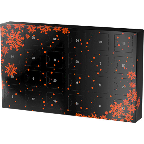 Wachsender Adventskalender , schwarz / orange, Papier, Saatgut, 33,50cm x 19,90cm x 4,50cm (Länge x Höhe x Breite), Bild 1