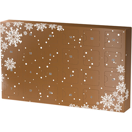 Wachsender Adventskalender , erdbraun / weiß, Papier, Saatgut, 33,50cm x 19,90cm x 4,50cm (Länge x Höhe x Breite), Bild 1