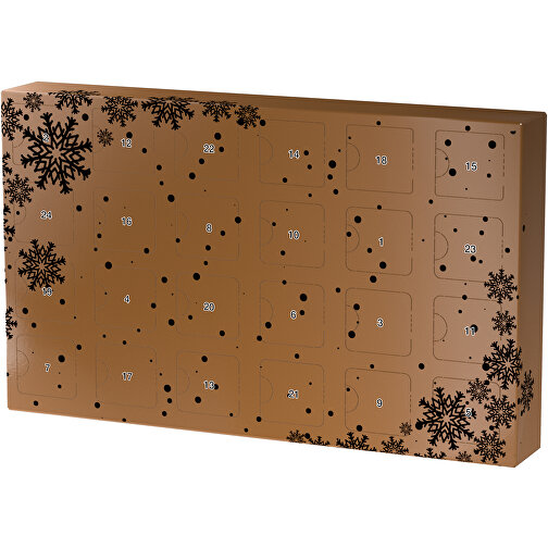 Wachsender Adventskalender , erdbraun / schwarz, Papier, Saatgut, 33,50cm x 19,90cm x 4,50cm (Länge x Höhe x Breite), Bild 1