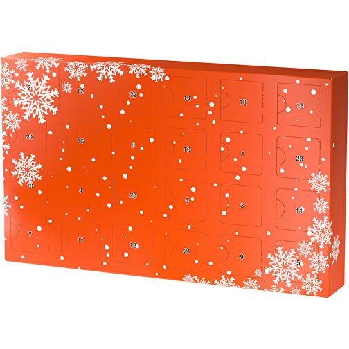 Wachsender Adventskalender , orange / weiß, Papier, Saatgut, 33,50cm x 19,90cm x 4,50cm (Länge x Höhe x Breite), Bild 1