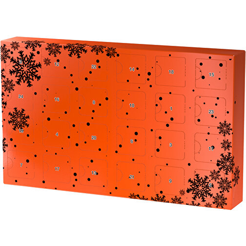 Wachsender Adventskalender , orange / schwarz, Papier, Saatgut, 33,50cm x 19,90cm x 4,50cm (Länge x Höhe x Breite), Bild 1