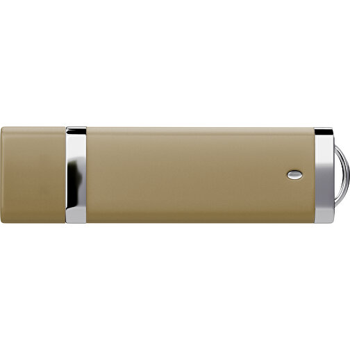 PromoPerfect USB-STICK 2.0 PLASTIK , gold MB , 32 GB , Gummiplastik, Kunststoff MB , 7,00cm x 0,70cm x 2,00cm (Länge x Höhe x Breite), Bild 2