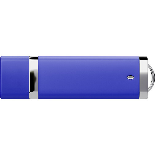 PromoPerfect USB-STICK 2.0 PLASTIK , blau MB , 1 GB , Gummiplastik, Kunststoff MB , 7,00cm x 0,70cm x 2,00cm (Länge x Höhe x Breite), Bild 2