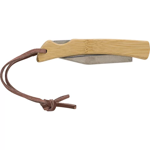 Couteau pliable en acier inoxydable et bambou Beckett, Image 4
