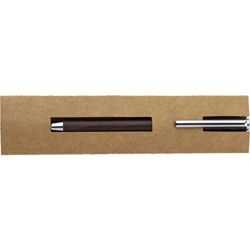 Stylo à bille en bois noir Raquelle, Image 2