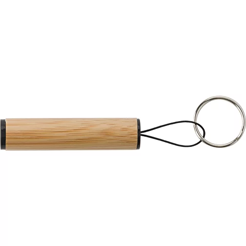 Mini lampe de poche en bambou avec porte-clés Ilse, Image 3