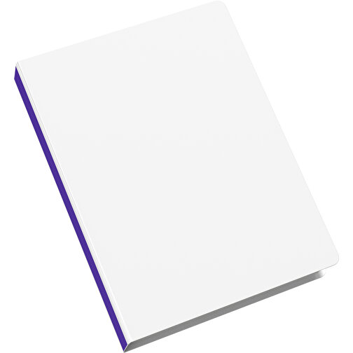 Softcover Haftnotiz-Set Mina , weiss / violet, Papier, 10,50cm x 0,60cm x 7,50cm (Länge x Höhe x Breite), Bild 2