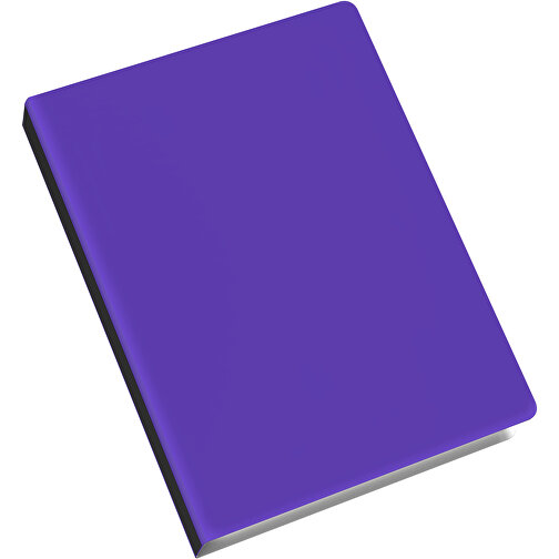 Softcover Haftnotiz-Set Mina , violet / schwarz, Papier, 10,50cm x 0,60cm x 7,50cm (Länge x Höhe x Breite), Bild 2