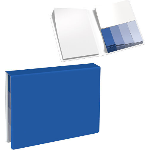 Softcover Haftnotiz-Set Stacey , dunkelblau, Papier, 10,60cm x 1,00cm x 7,60cm (Länge x Höhe x Breite), Bild 1