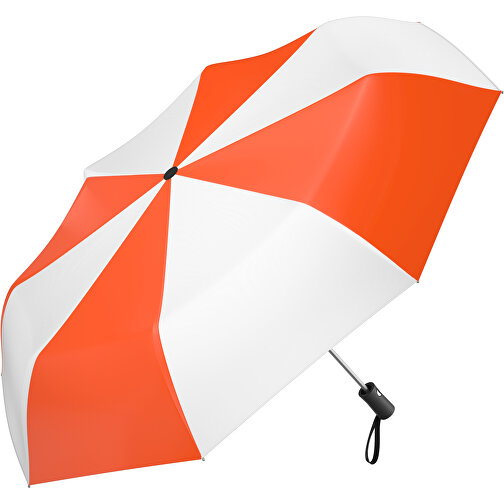 Regenschirm AO Paris , orange / weiß, 100% Polyester pongee, 31,00cm (Länge), Bild 1