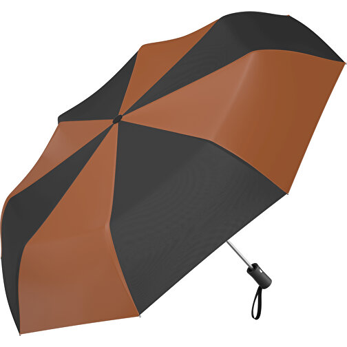 Regenschirm AO Paris , braun / schwarz, 100% Polyester pongee, 31,00cm (Länge), Bild 1