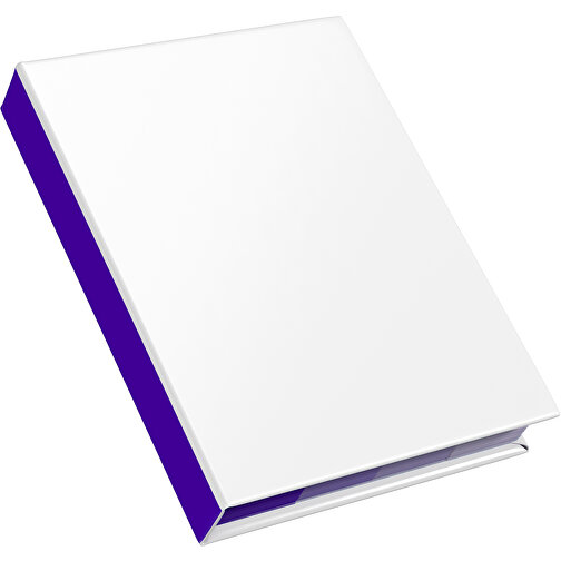 Hardcover Haftnotiz-Set Ana , weiss / violet, Papier, 10,50cm x 1,50cm x 7,50cm (Länge x Höhe x Breite), Bild 2