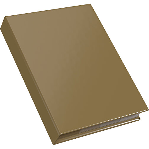 Hardcover Haftnotiz-Set Ana , gold, Papier, 10,50cm x 1,50cm x 7,50cm (Länge x Höhe x Breite), Bild 2