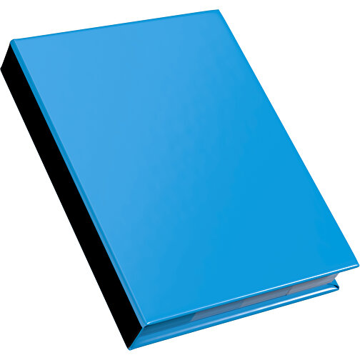 Hardcover Haftnotiz-Set Ana , himmelblau / schwarz, Papier, 10,50cm x 1,50cm x 7,50cm (Länge x Höhe x Breite), Bild 2